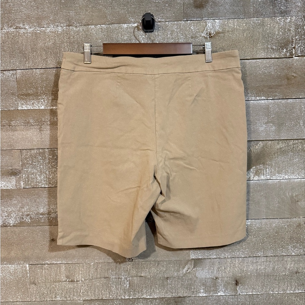 Time and Tru Women's Beige Bermuda Shorts - Picture 2 of 3